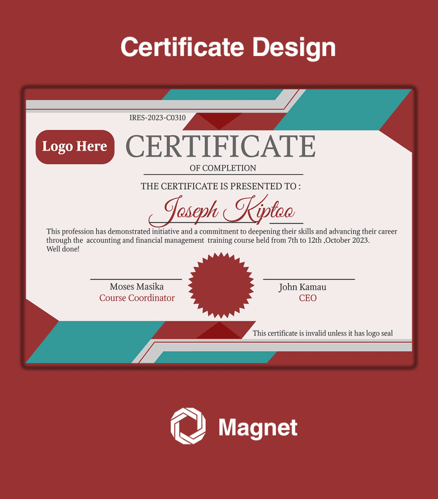 certificate design